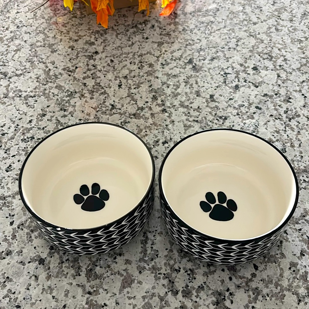 Dog food/ water bowls